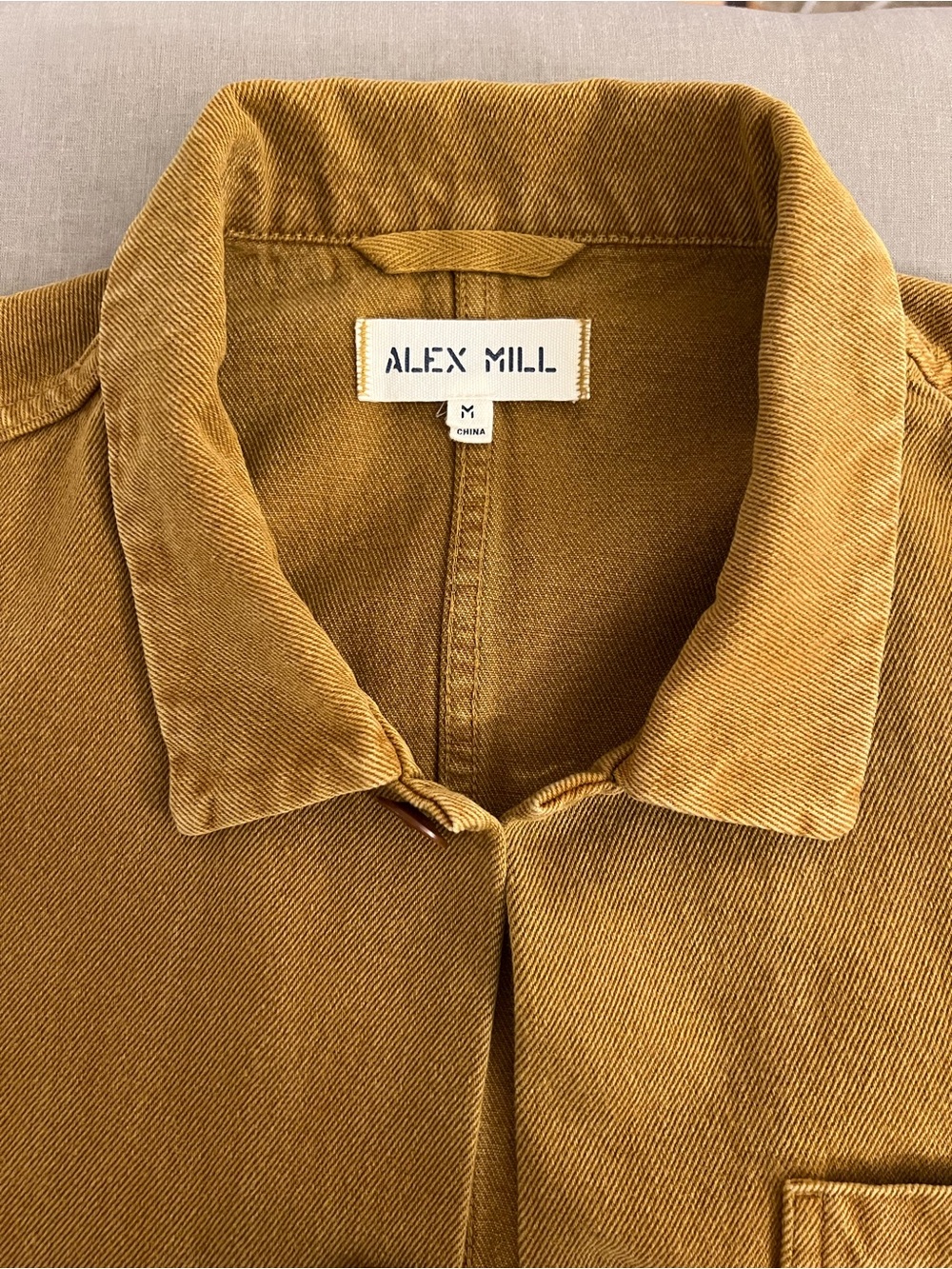 Alex Mill Britt Work Jacket in Golden Khaki - Picture 5 of 10